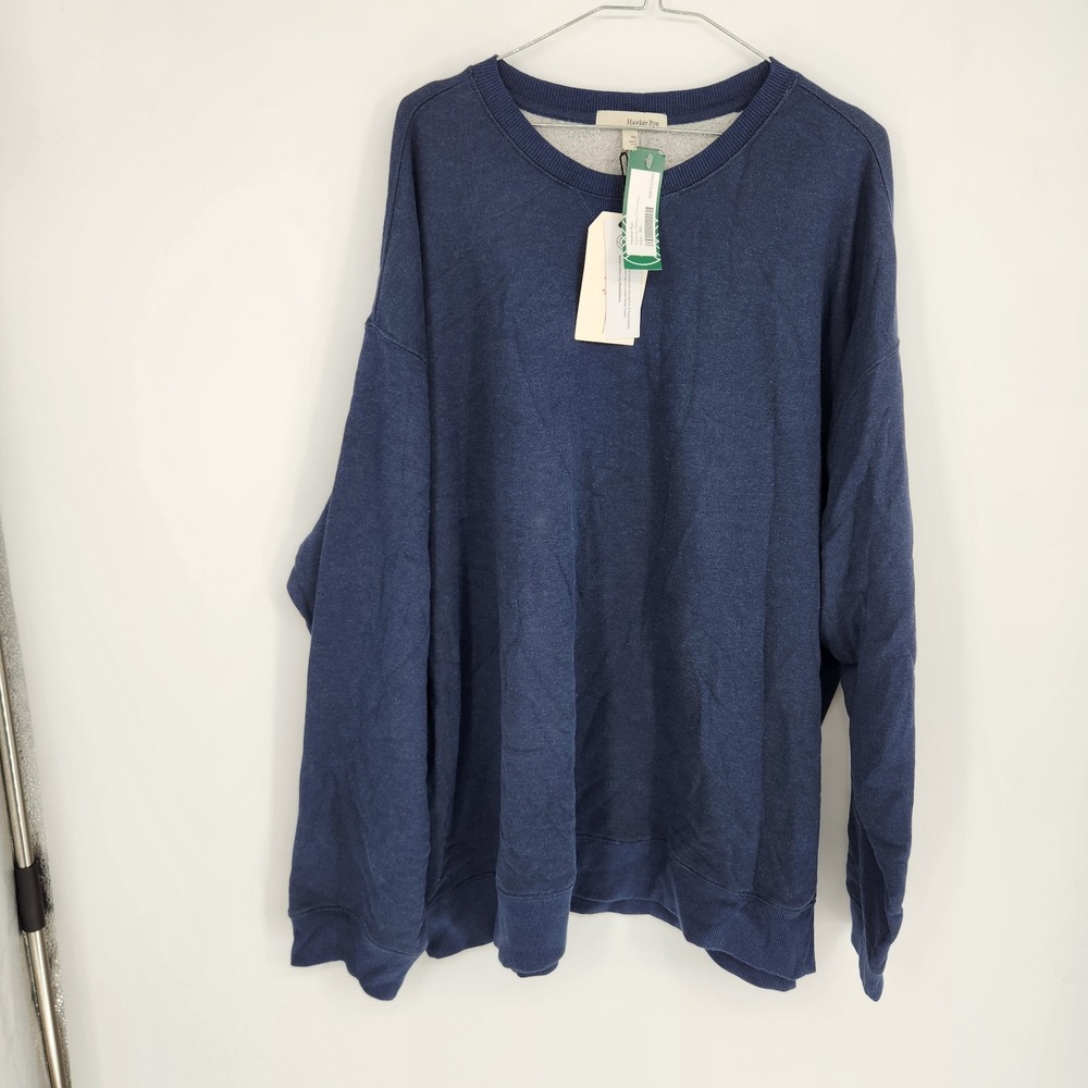 Hawker Rye Men's Navy Blue XXL Favorite Fleece Crewneck NWT